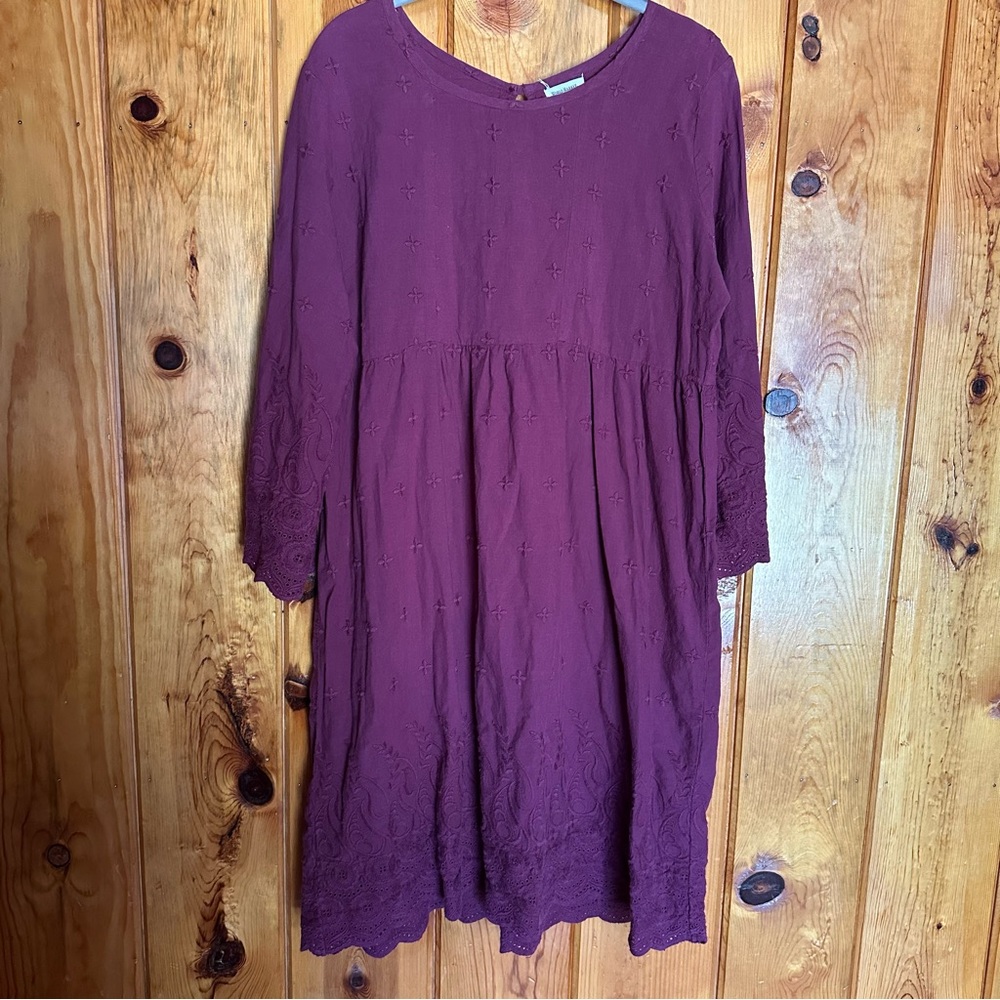 Cost Plus World Market Burgundy Dress